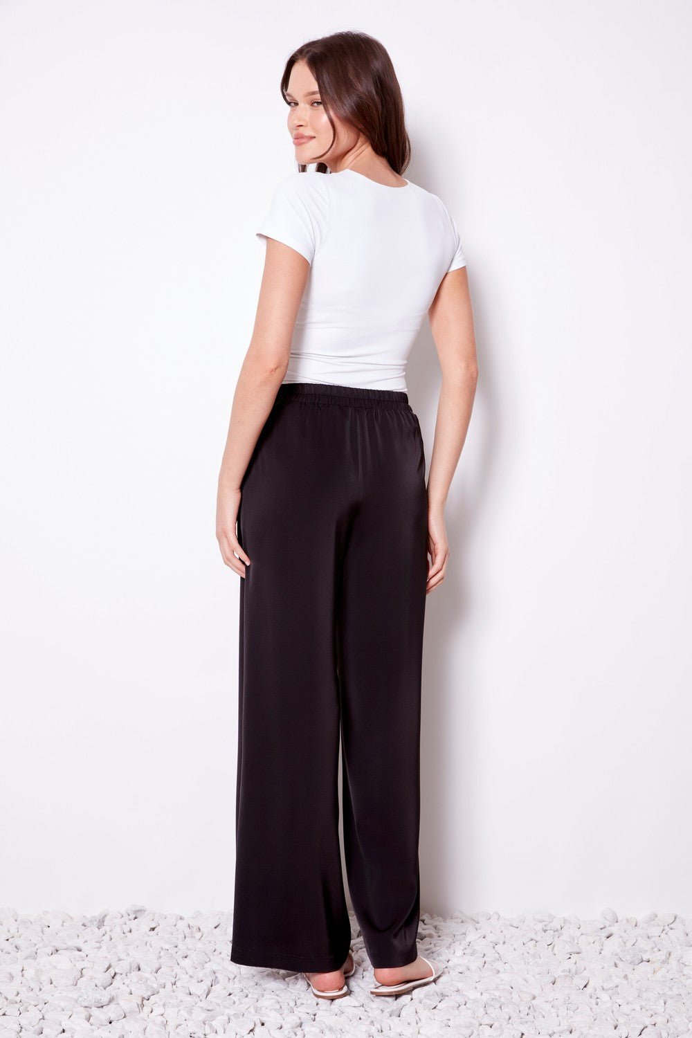Shop UP! Pants Belize Satin Wide Leg Pant - UP! Pants