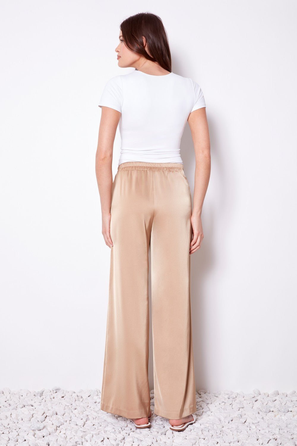 Shop UP! Pants Belize Satin Wide Leg Pant - UP! Pants