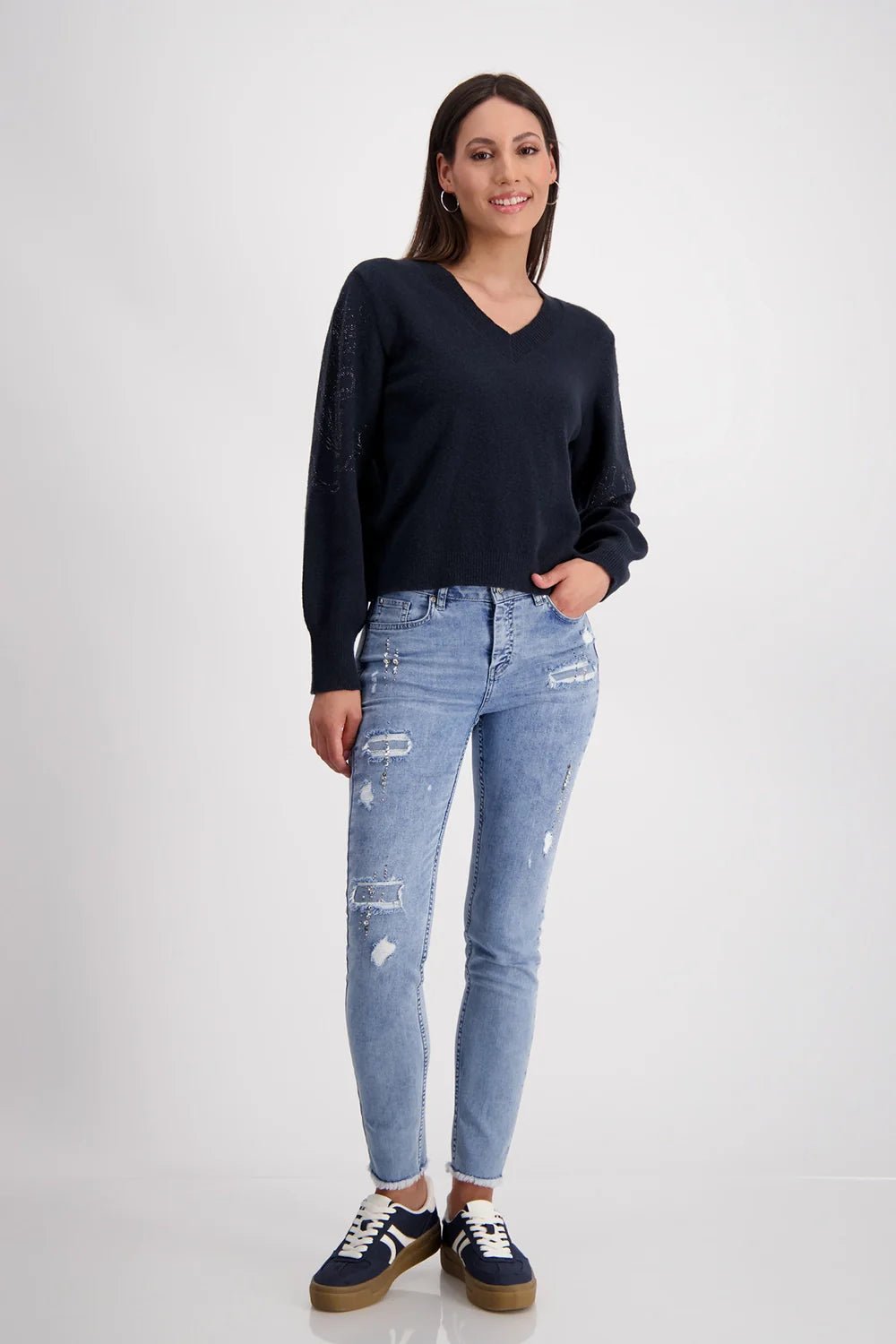 Shop V Neck Pullover - Monari
