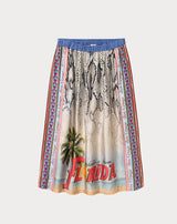 Me369 Vanessa Printed Midi Skirt – Snake