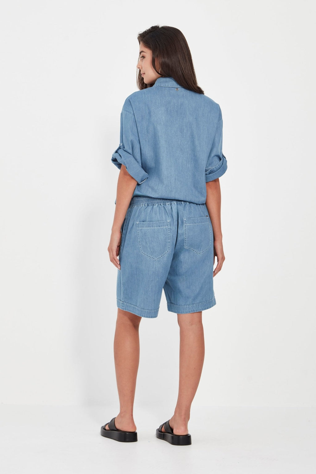 Shop Verge Alex Chambray Denim Shirt - Verge