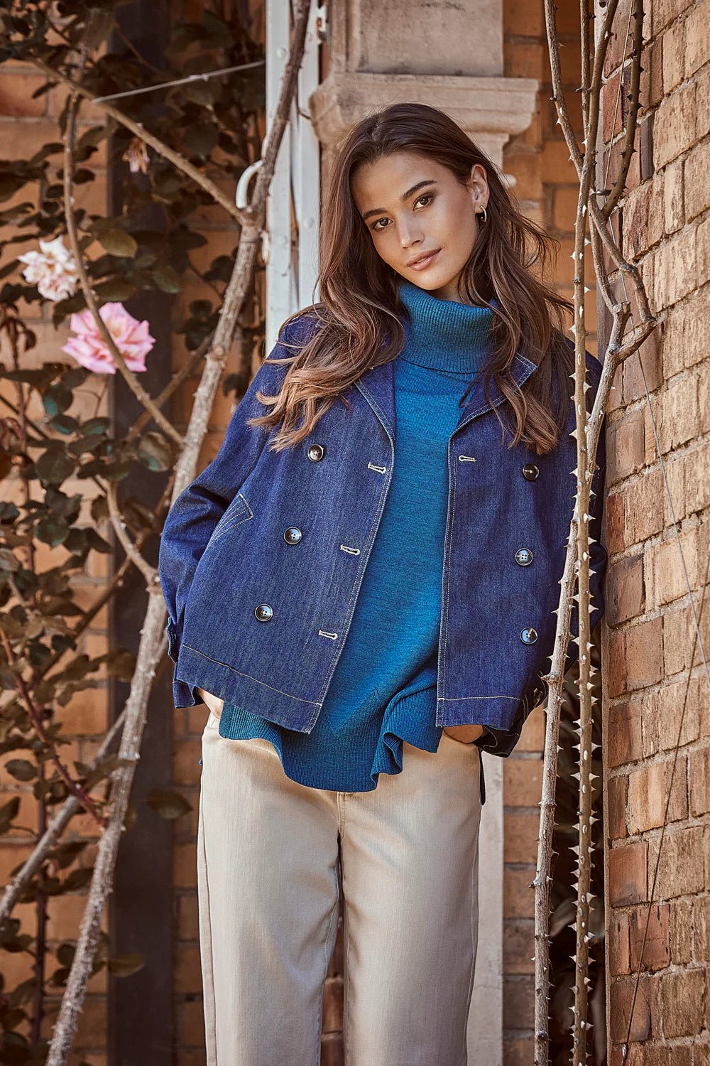 Shop Verge Gaby Sweater - Kingfisher - Verge