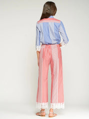 Shop Vilagallo Elena Stripe Pant - Vilagallo