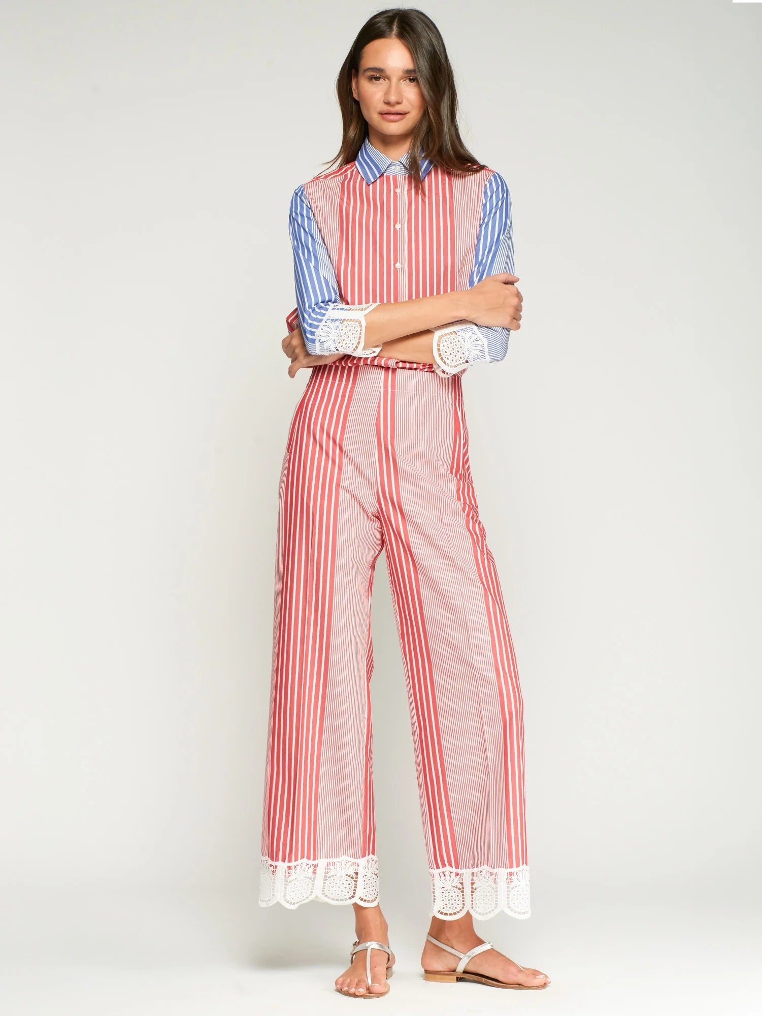 Shop Vilagallo Paola Stripe Shirt - Vilagallo