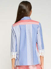 Shop Vilagallo Paola Stripe Shirt - Vilagallo