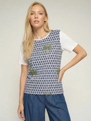 Shop Vilagallo Tora Ikat Palmera T-Shirt - Vilagallo