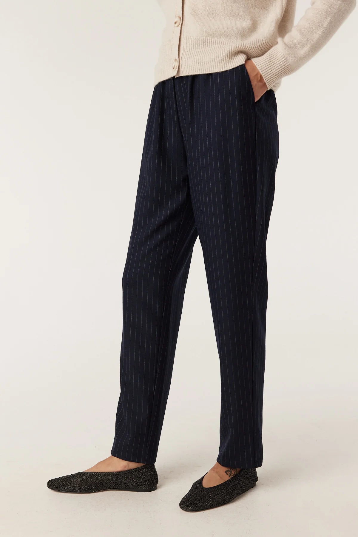 Shop Vincent Wool Pinstripe Pant - Cable Melbourne