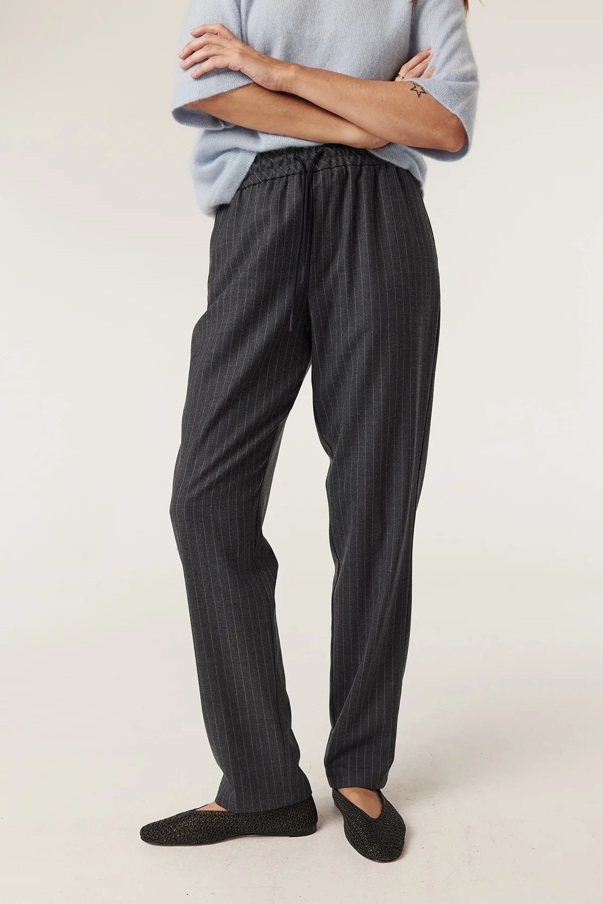 Shop Vincent Wool Pinstripe Pant - Cable Melbourne