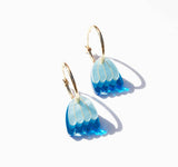 Hagen & Co Palm Acrylic Hoop Earrings