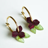 Hagen & Co Meadow Acrylic Hoop Earrings