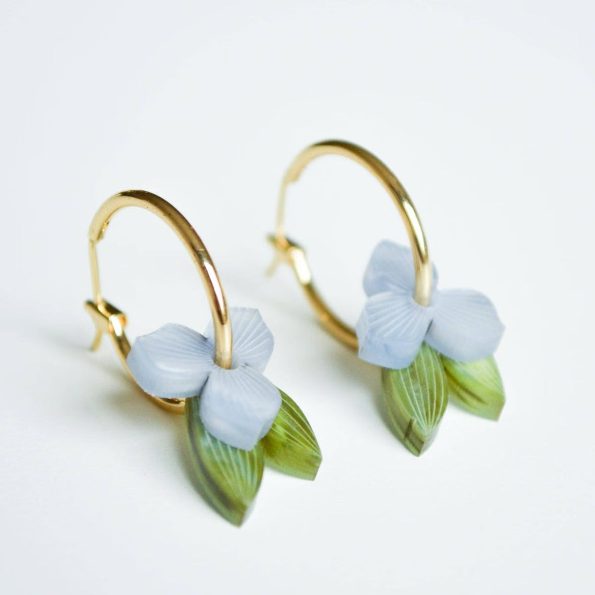 Hagen & Co Meadow Acrylic Hoop Earrings