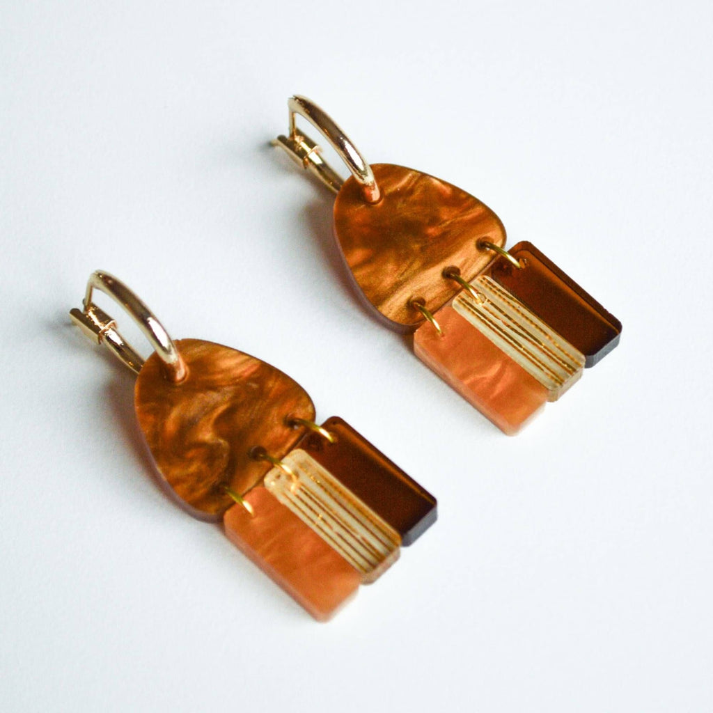 Hagen & Co Sunset Acrylic Earrings