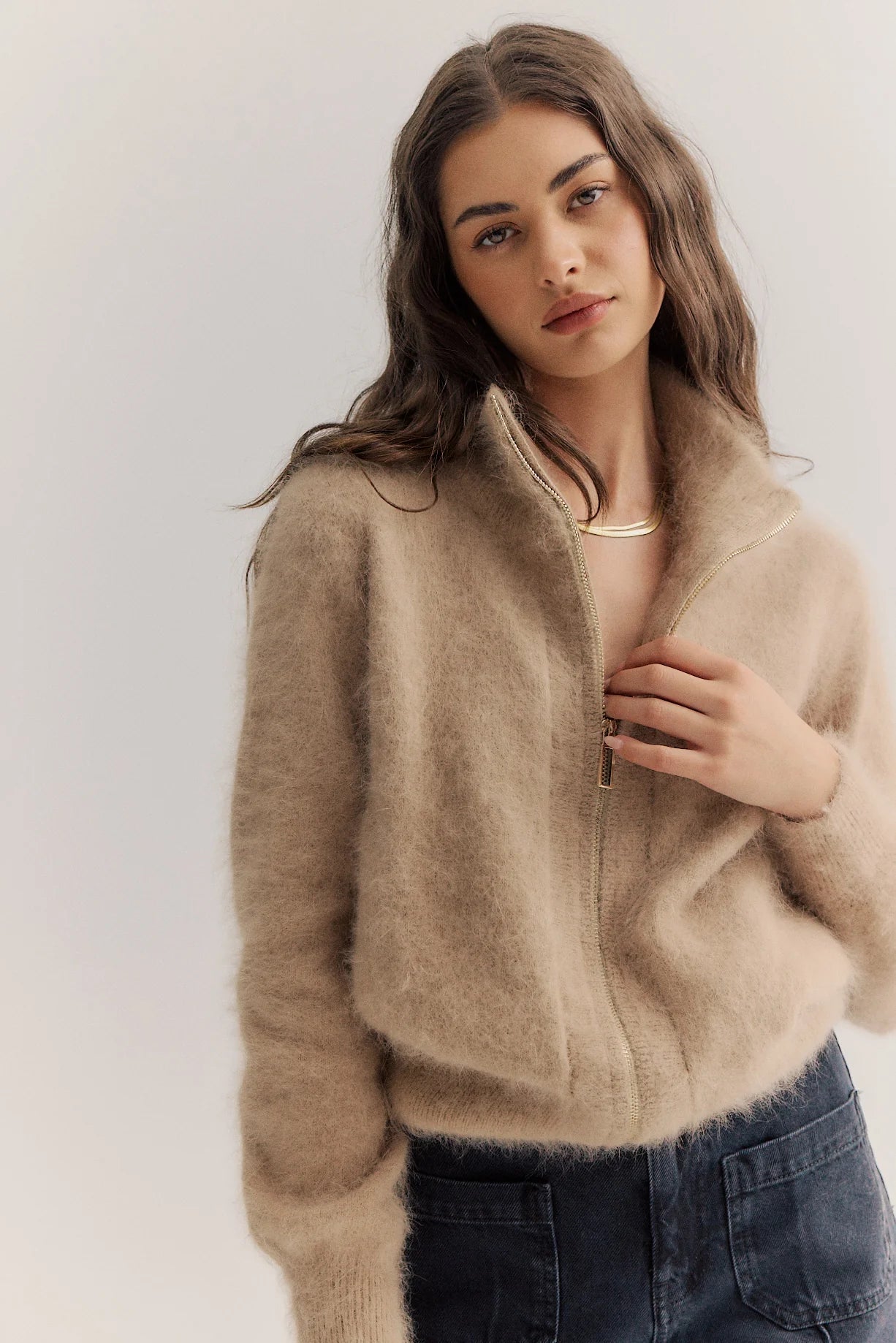 Shop World of Nomads Felix Zip Cardigan Bomber - World of Nomads