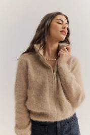 Shop World of Nomads Felix Zip Cardigan Bomber - World of Nomads