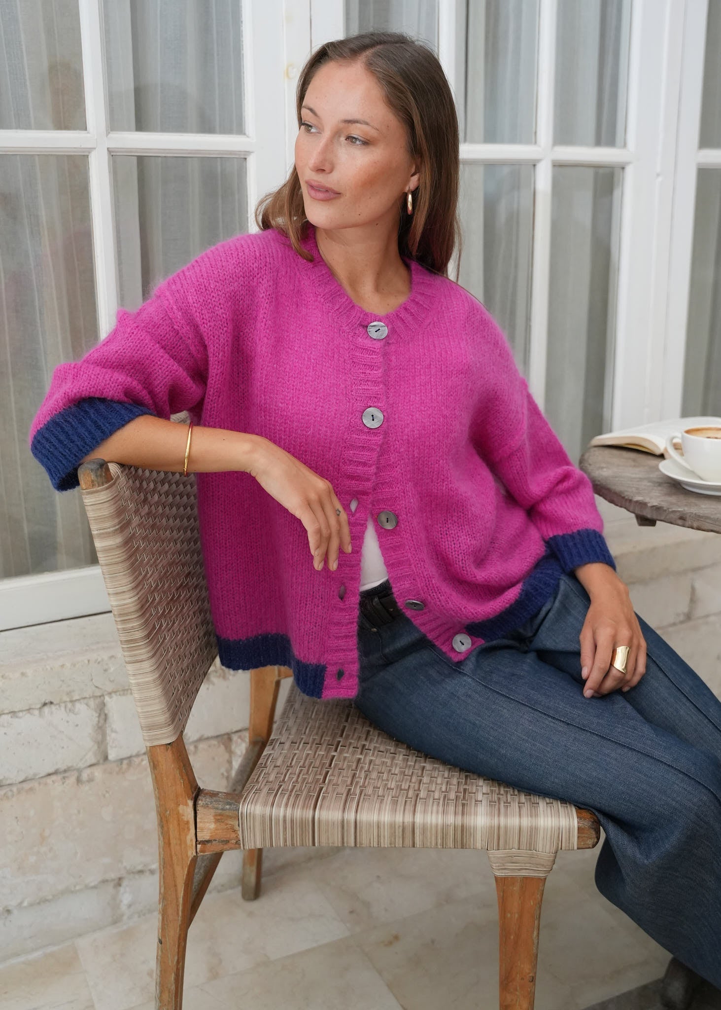 Shop Zaket & Plover Kid Mohair Cardi - Zaket & Plover