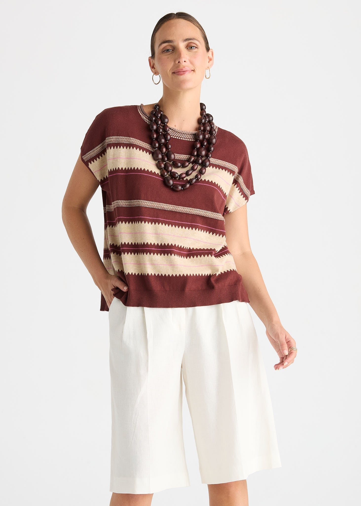 Shop Zaket &amp; Plover Zig Detail Top - Zaket &amp; Plover