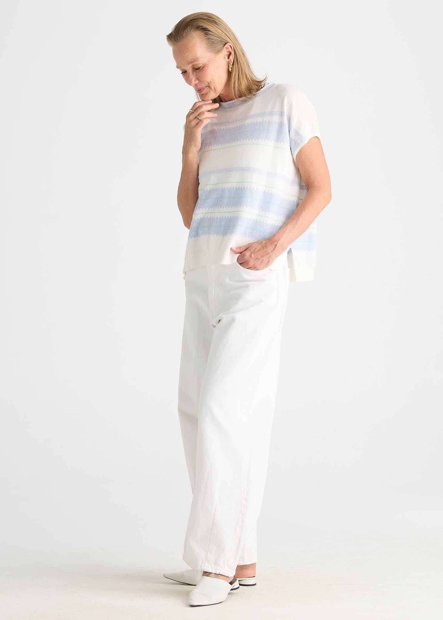 Shop Zaket & Plover Zig Detail Top - Zaket & Plover