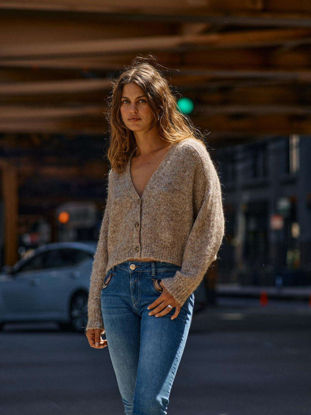 Shop Zela Warm Knit Cardigan - Mos Mosh