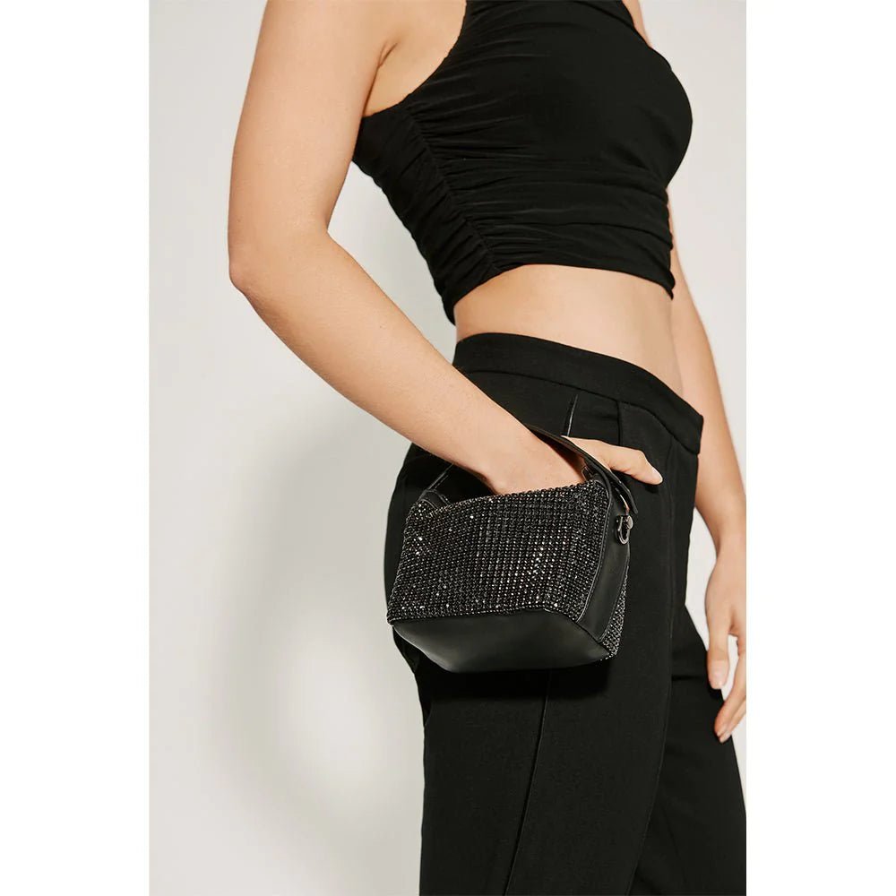 Shop Alexandra Crystal Bag | Black - Olga Berg