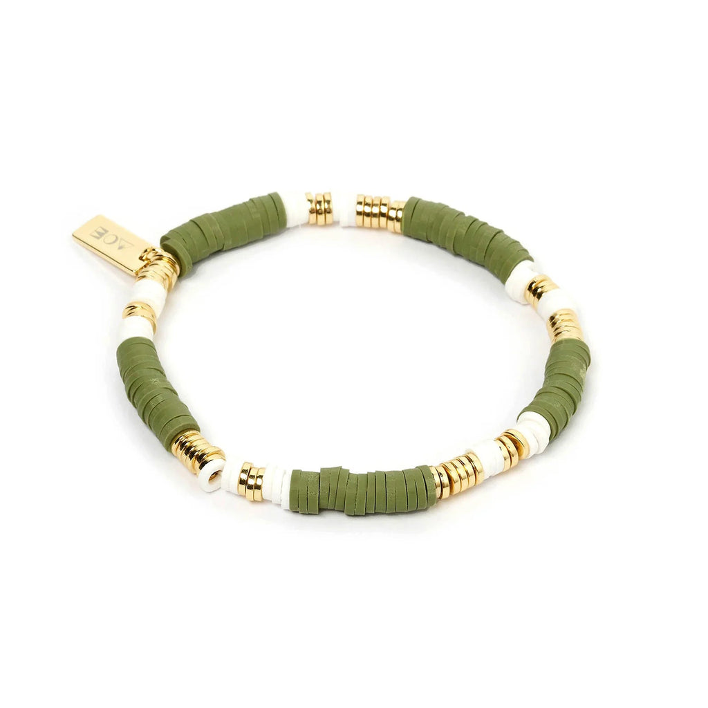 Shop Amari Stretch Bracelet | Forrest Green - Arms Of Eve