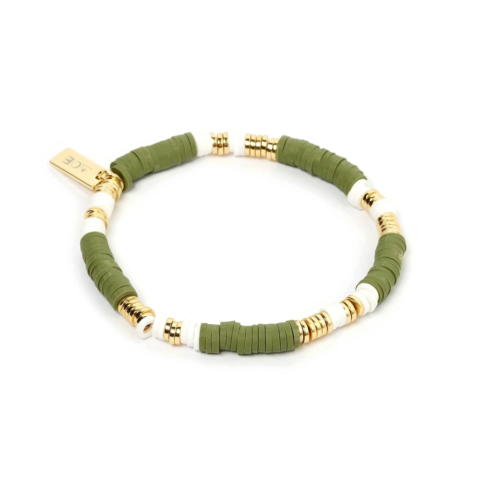 Shop Amari Stretch Bracelet | Forrest Green - Arms Of Eve