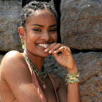 Shop Amari Stretch Bracelet | Forrest Green - Arms Of Eve