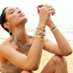 Shop Amari Stretch Bracelet | Forrest Green - Arms Of Eve