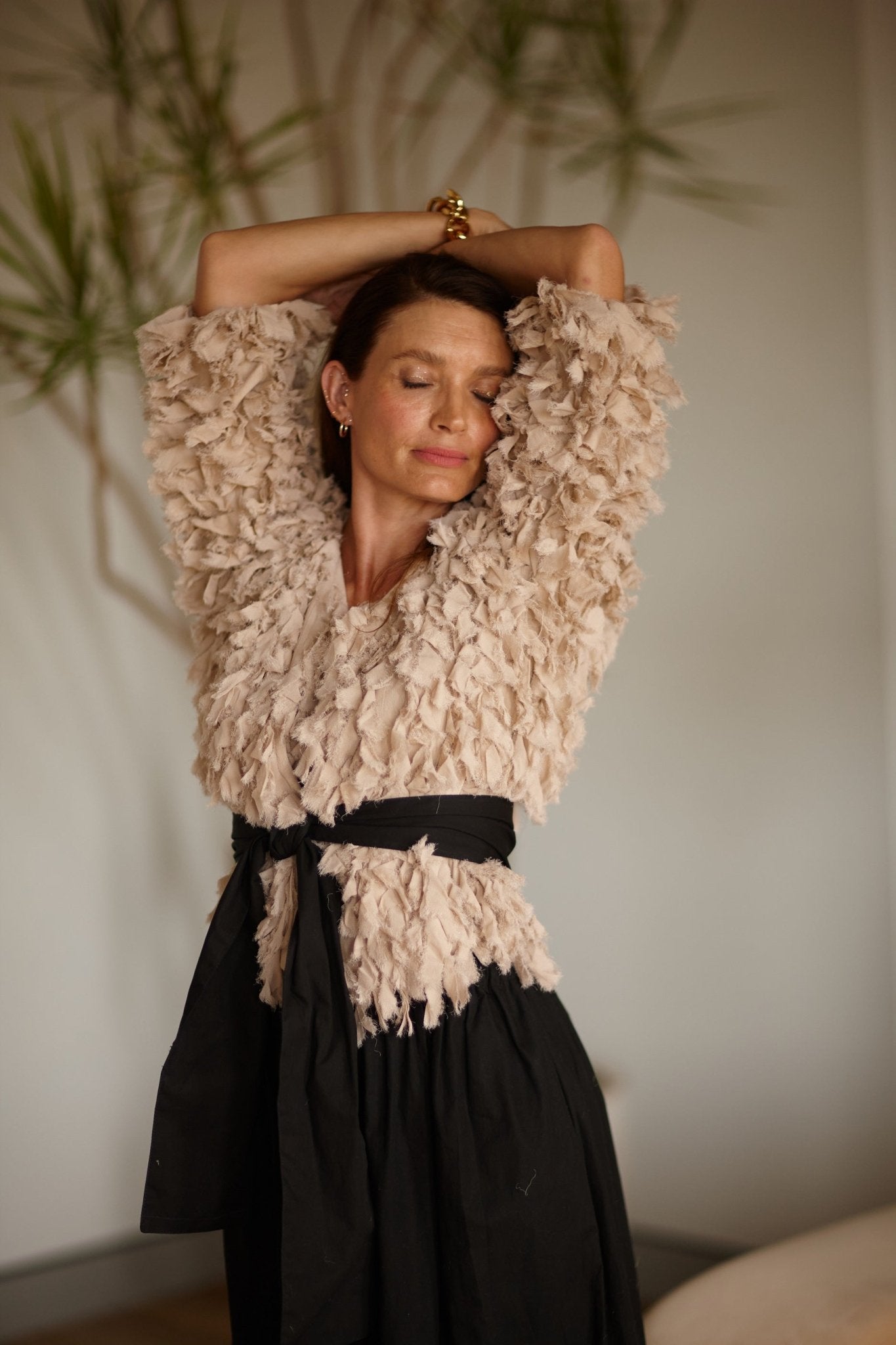 Shop Amelie Bolero Jacket | Nude - Natasha The Label