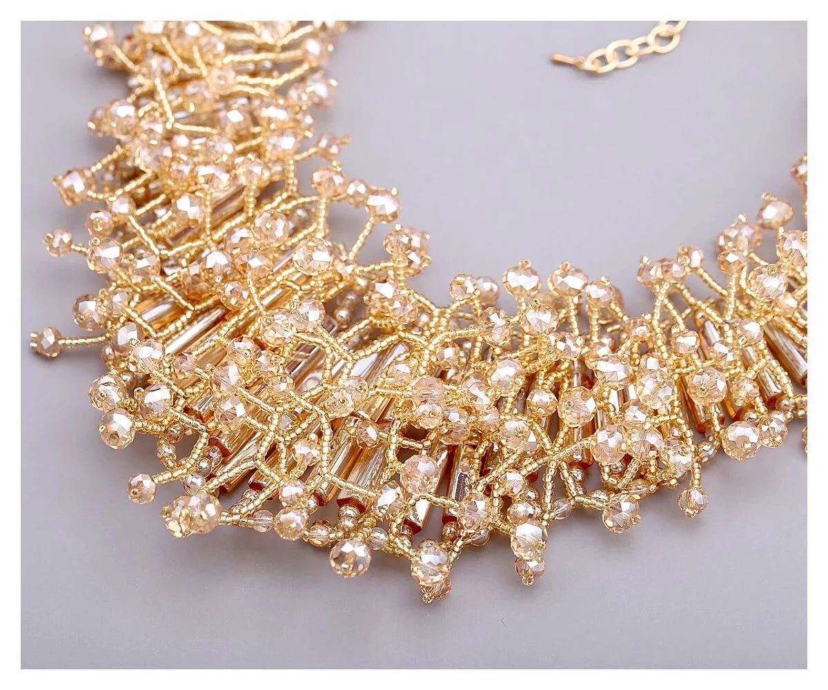 Rhinestone statement necklace deals