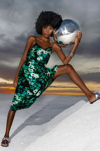 Shop Antoinette Slip Dress-Seagrass Bay-Viscose | Emerald - Oneseason Australia