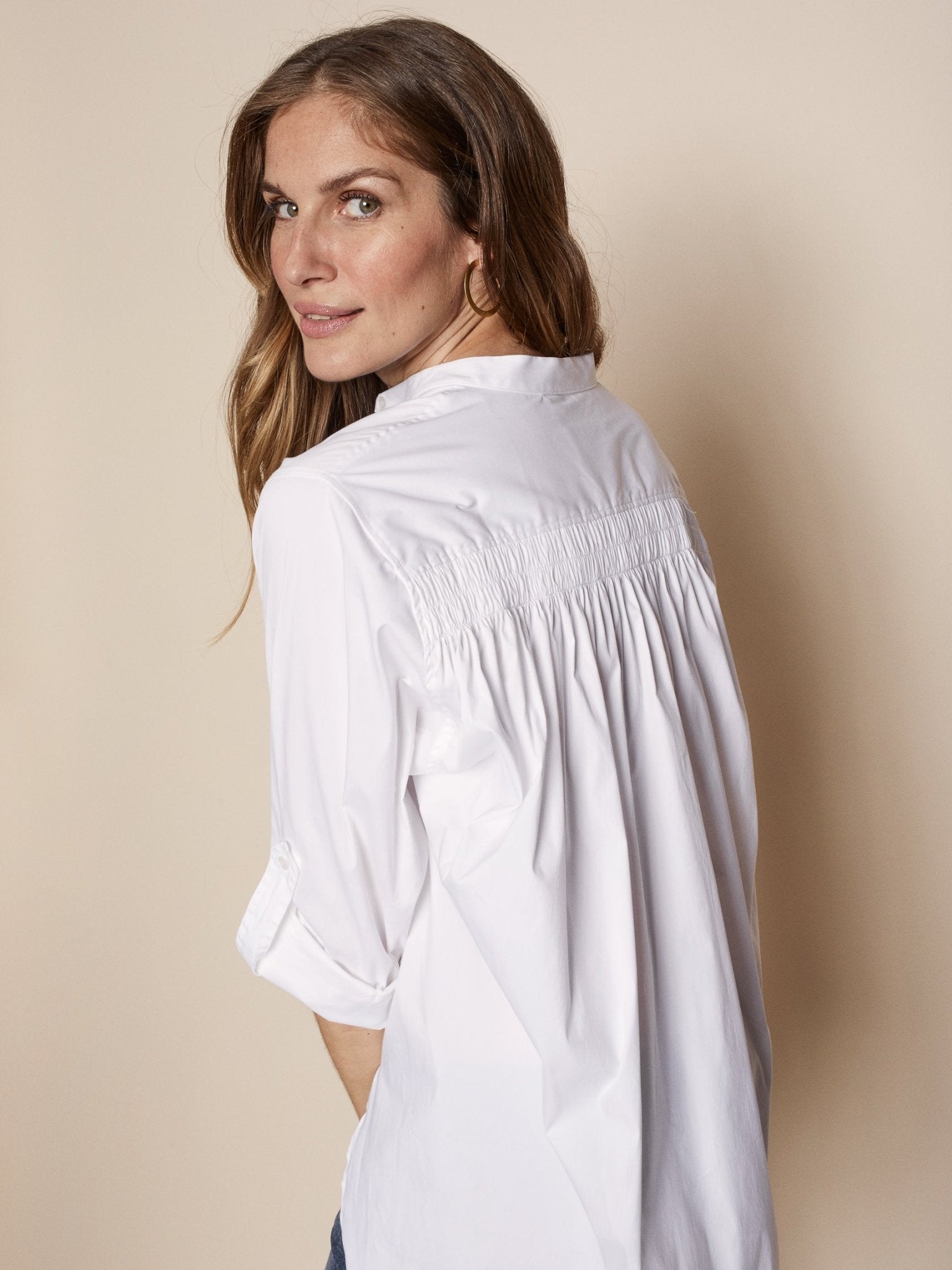 Shop Arleth Shirt | White - Mos Mosh