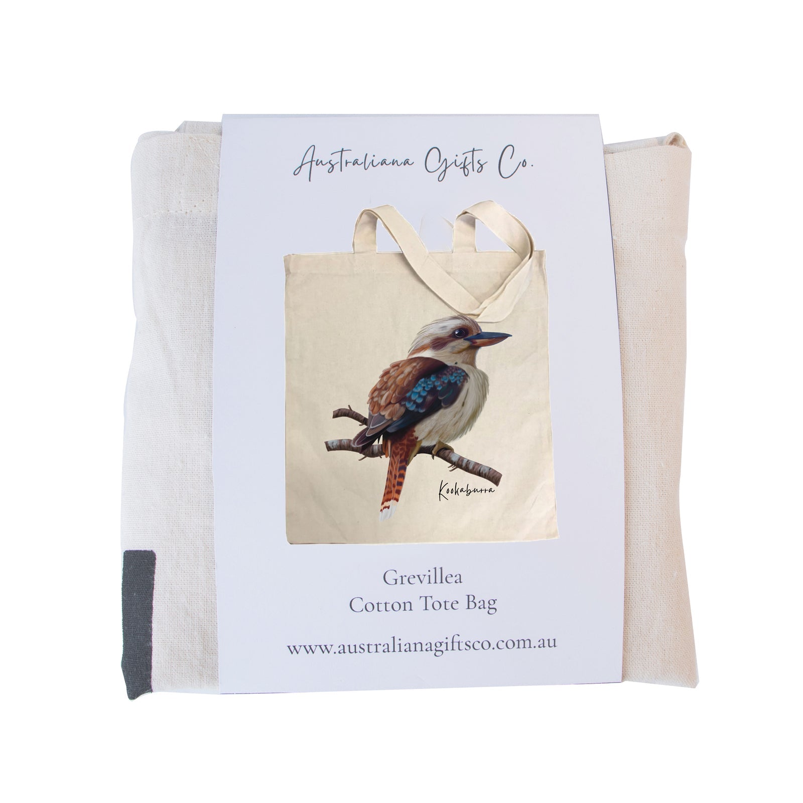 Shop Australiana Kookaburra Cotton Tote Bag - Taylor Hill Scarves