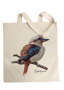 Shop Australiana Kookaburra Cotton Tote Bag - Taylor Hill Scarves