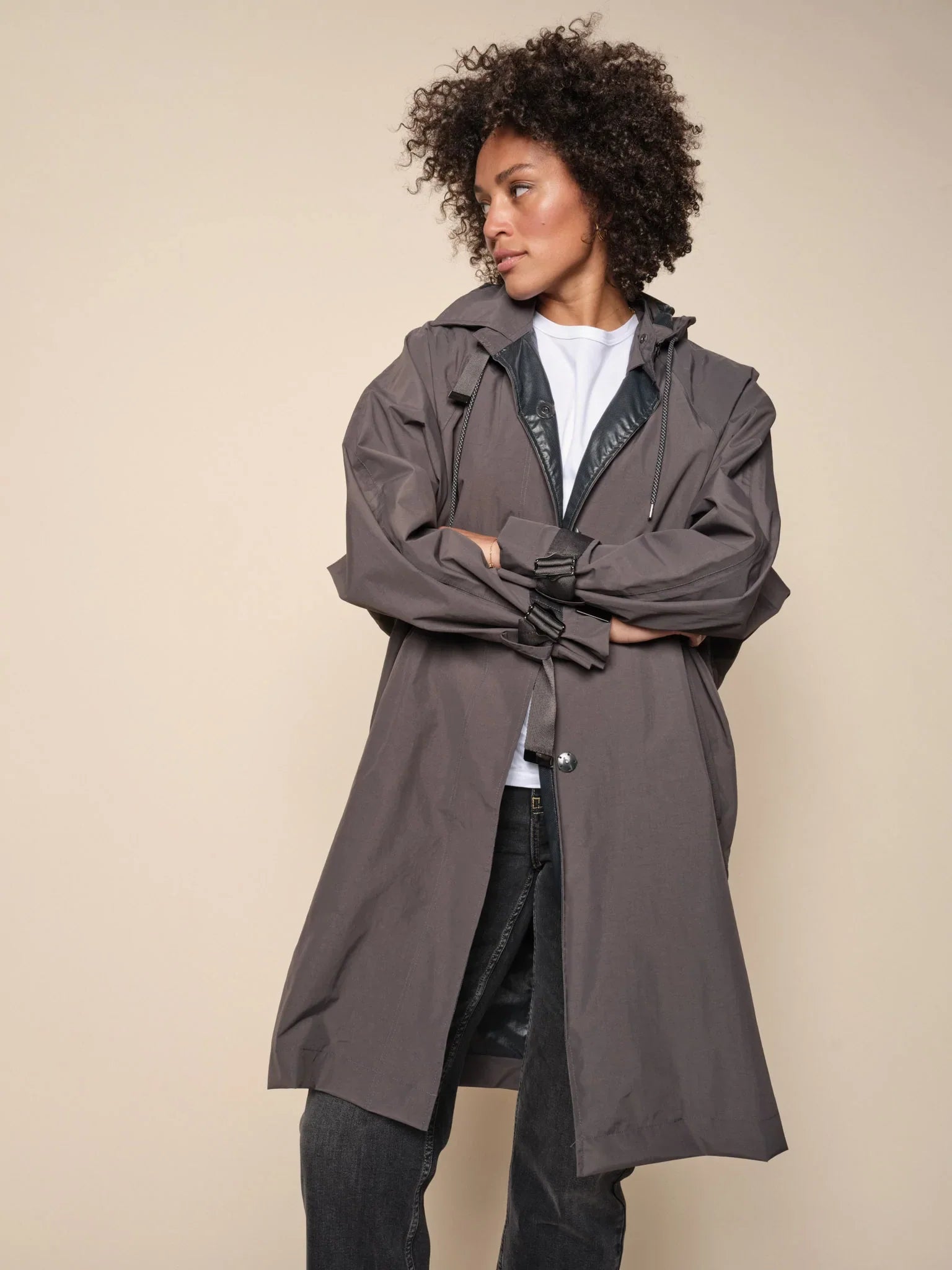 Grey duster 2025 coat womens