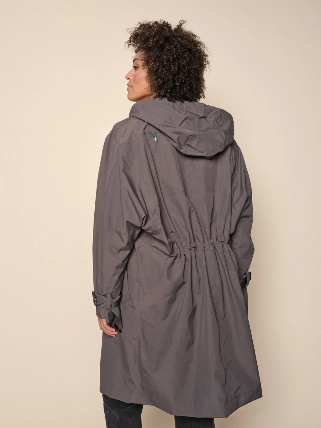 Shop Baia Raincoat | Asphalt - Mos Mosh