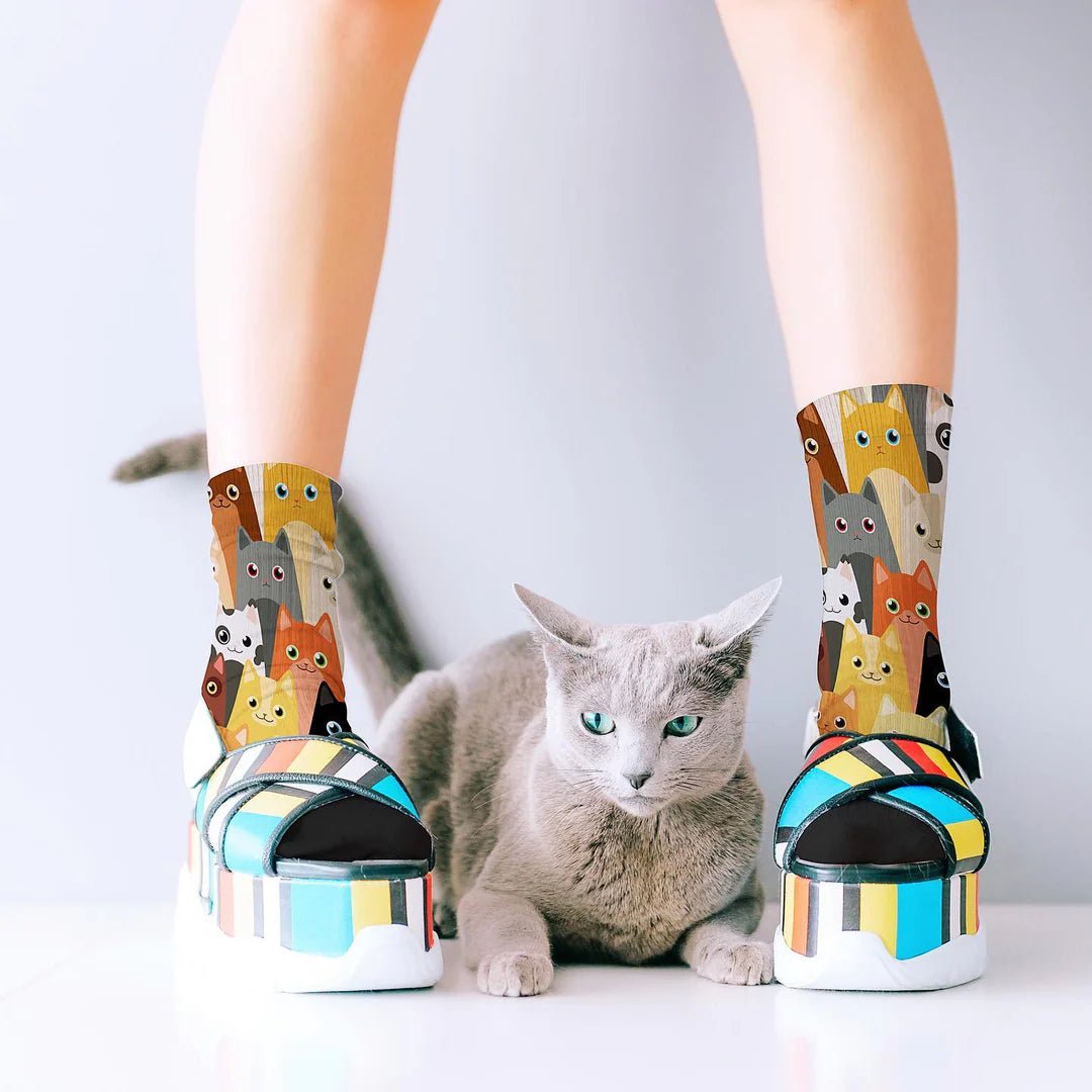 Shop Bamboo Socks | Herding Cats - Red Fox Sox