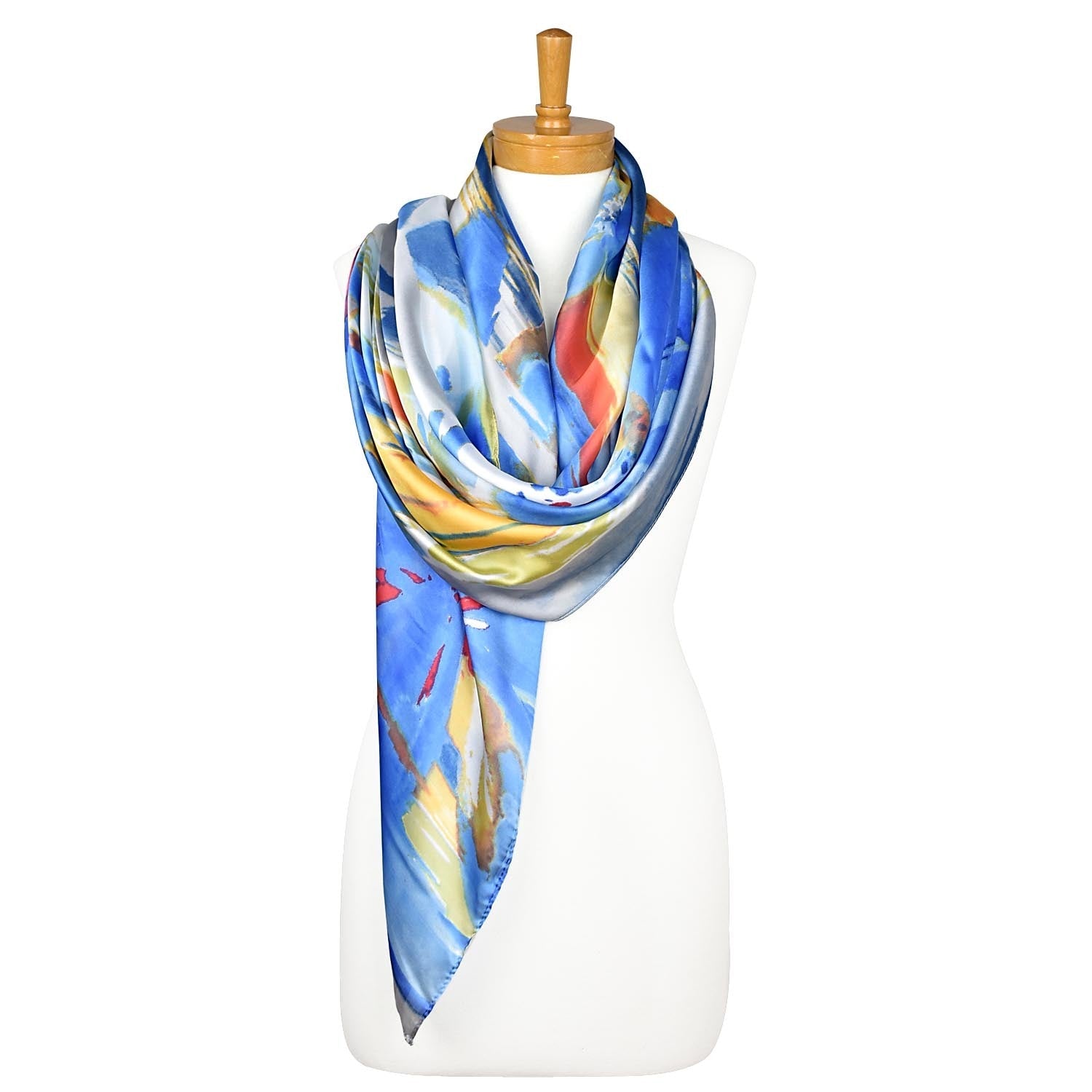 Shop Blue Navy Multi Colour Scarf - Taylor Hill Scarves