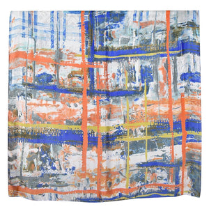 Shop Blue: Picaso Art Scarf - Taylor Hill Scarves