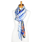 Shop Blue: Picaso Art Scarf - Taylor Hill Scarves