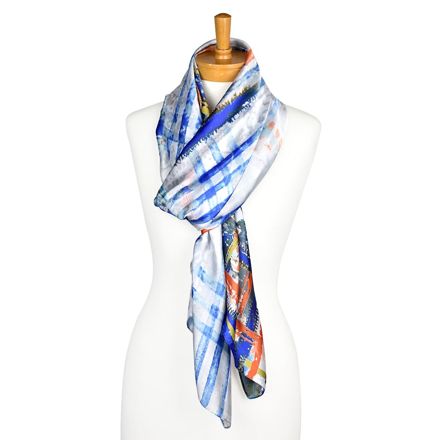 Shop Blue: Picaso Art Scarf - Taylor Hill Scarves