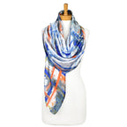 Shop Blue: Picaso Art Scarf - Taylor Hill Scarves