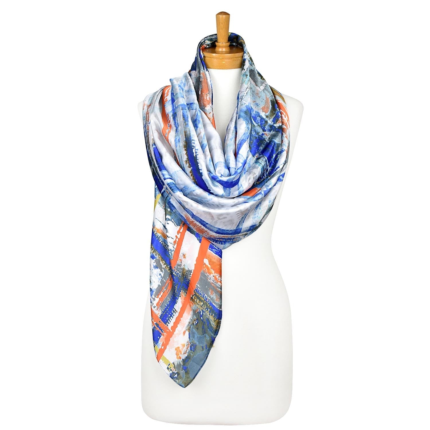 Shop Blue: Picaso Art Scarf - Taylor Hill Scarves
