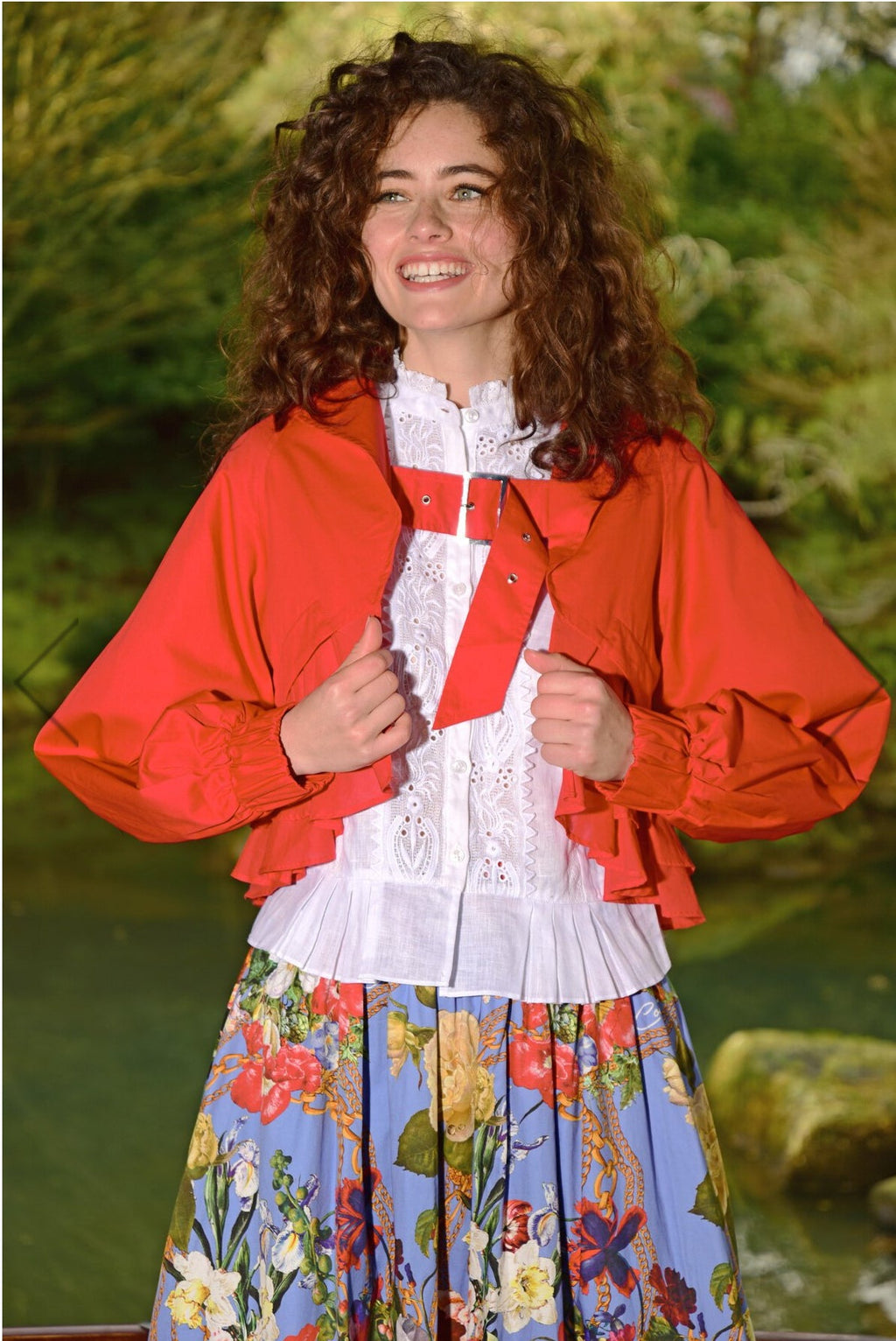 Shop Buckle Up Jacket | Red - Trelise Cooper