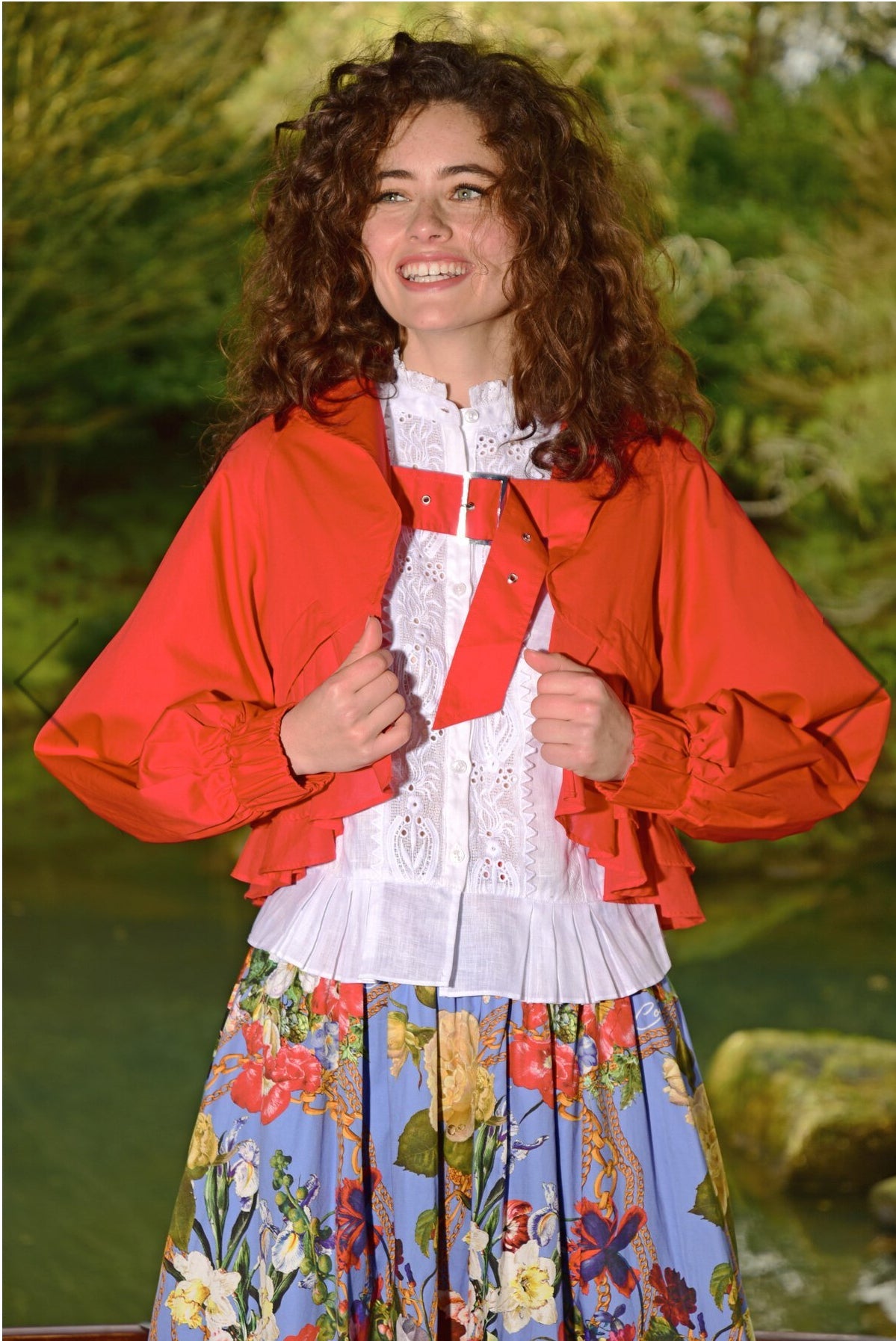 Shop Buckle Up Jacket | Red - Trelise Cooper