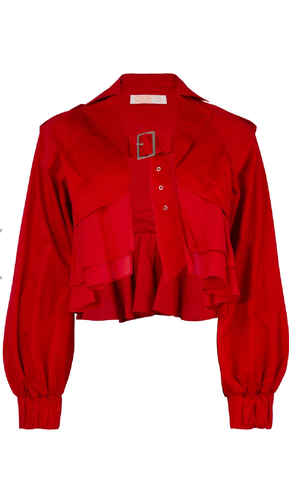 Shop Buckle Up Jacket | Red - Trelise Cooper