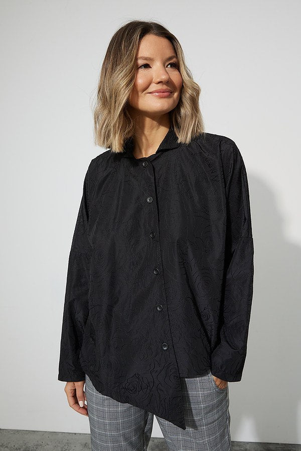Shop Button-Down Jacket Style 223220 | Black - Joseph Ribkoff