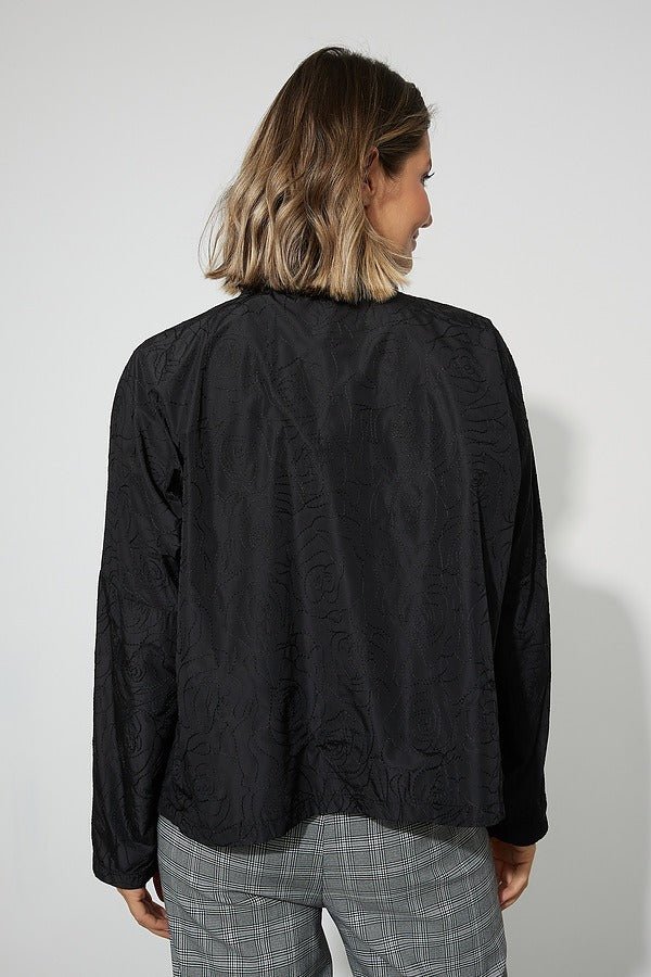 Shop Button-Down Jacket Style 223220 | Black - Joseph Ribkoff