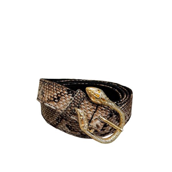 Shop Cairo Belt Snake Print - Cadelle Leather