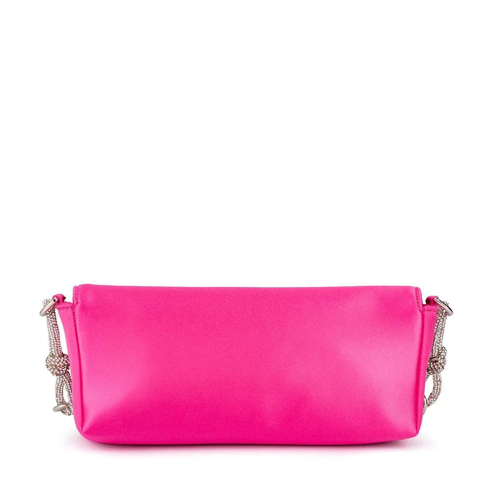 Shop Calissa Crystal Bow Bag | Fuchsia - Olga Berg