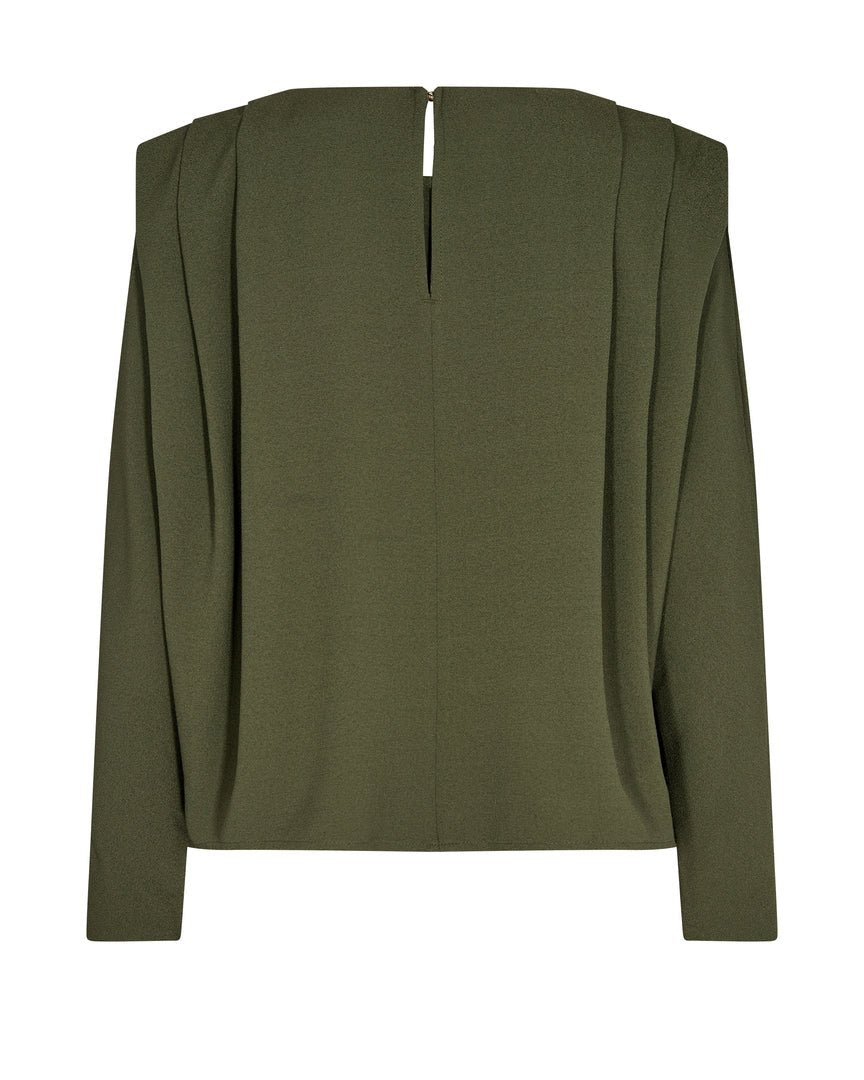 Shop Calla Moss Blouse | Forest Night Green - Mos Mosh